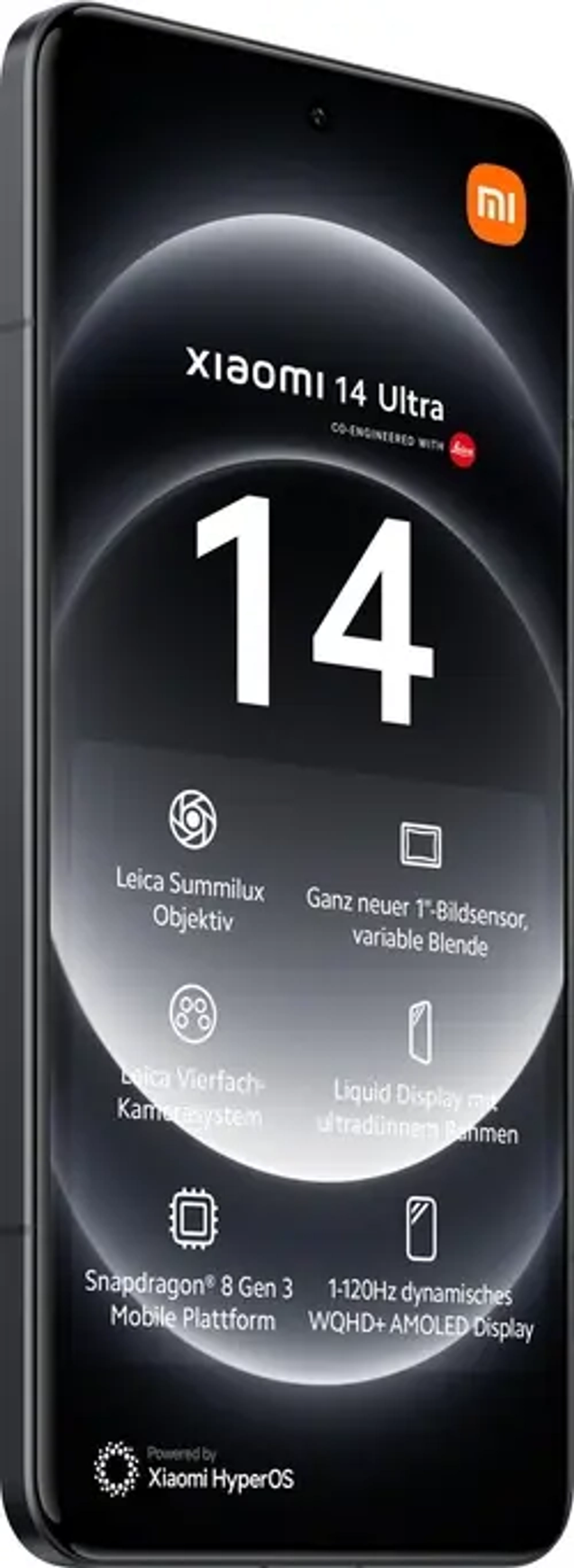 Смартфон Xiaomi 14 Ultra, 12 ГБ/256 ГБ, 2 Nano-SIM, черный