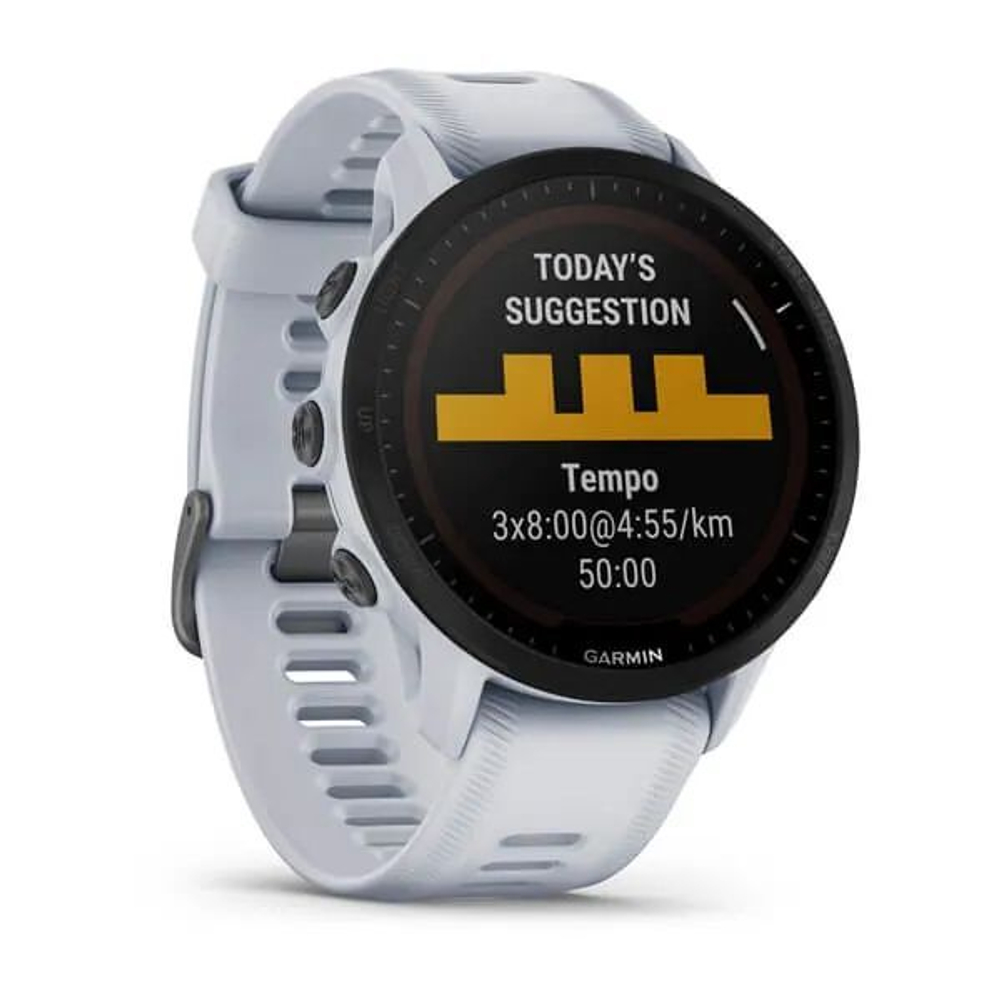 Умные часы GARMIN FORERUNNER 955 Solar белые (010-02638-21)