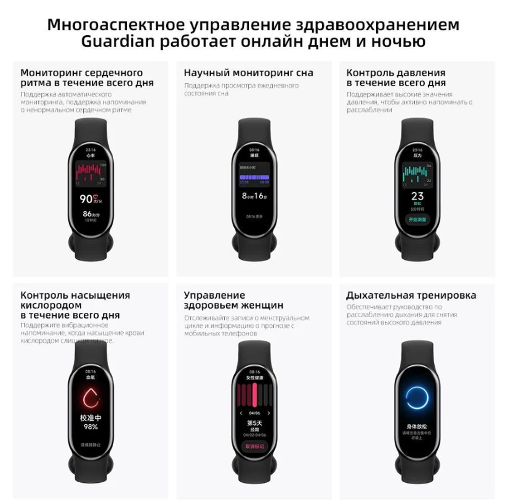 Смарт-часы Mi Smart Band 8 черный CN