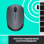 Беспроводная мышь Logitech M170 Black (910-004642)