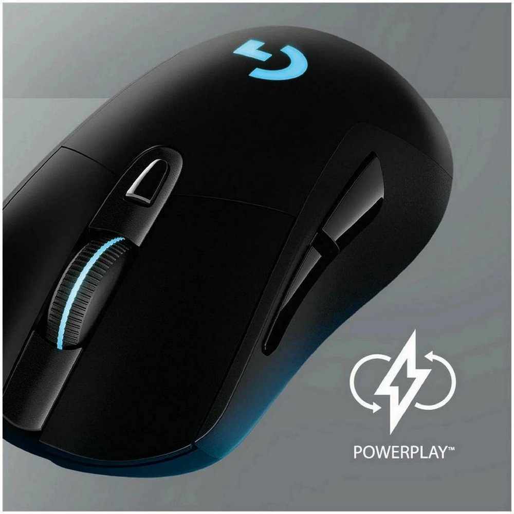 Беспроводная игровая мышь Logitech G703 OPT Lightspeed HERO Gaming черный (910-005641)