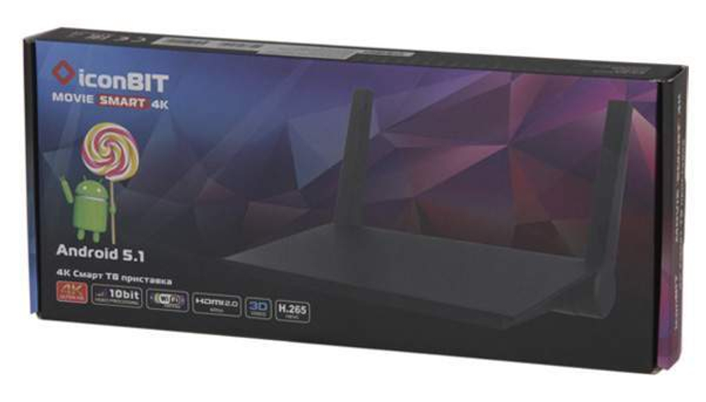 Смарт-приставка iconBIT Movie Smart 4K 1/8GB Black