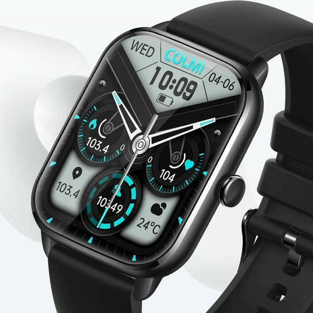 Смарт-часы C61 Middle Frame Silicone Strap черный (01-000C61010101010100)