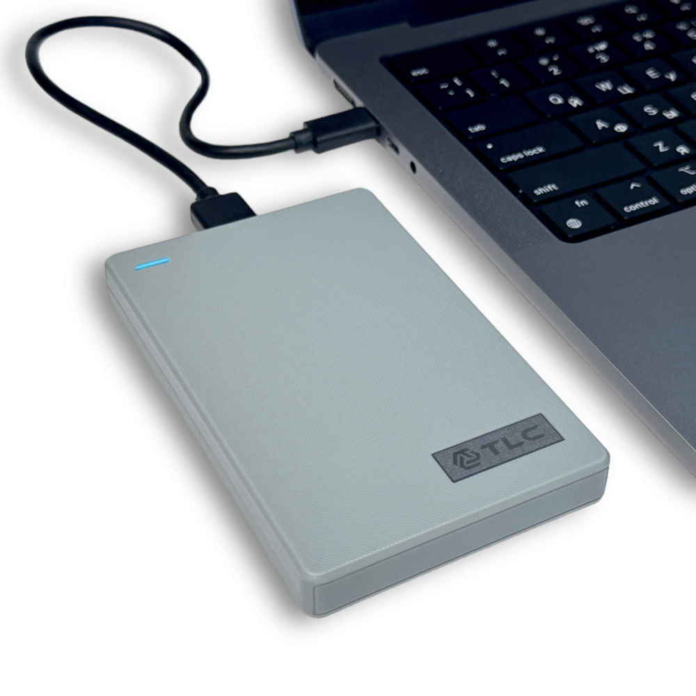 Внешний жесткий диск TLC Slim Portable, Портативный HDD 2,5" 320 Gb USB 3.0, Серый