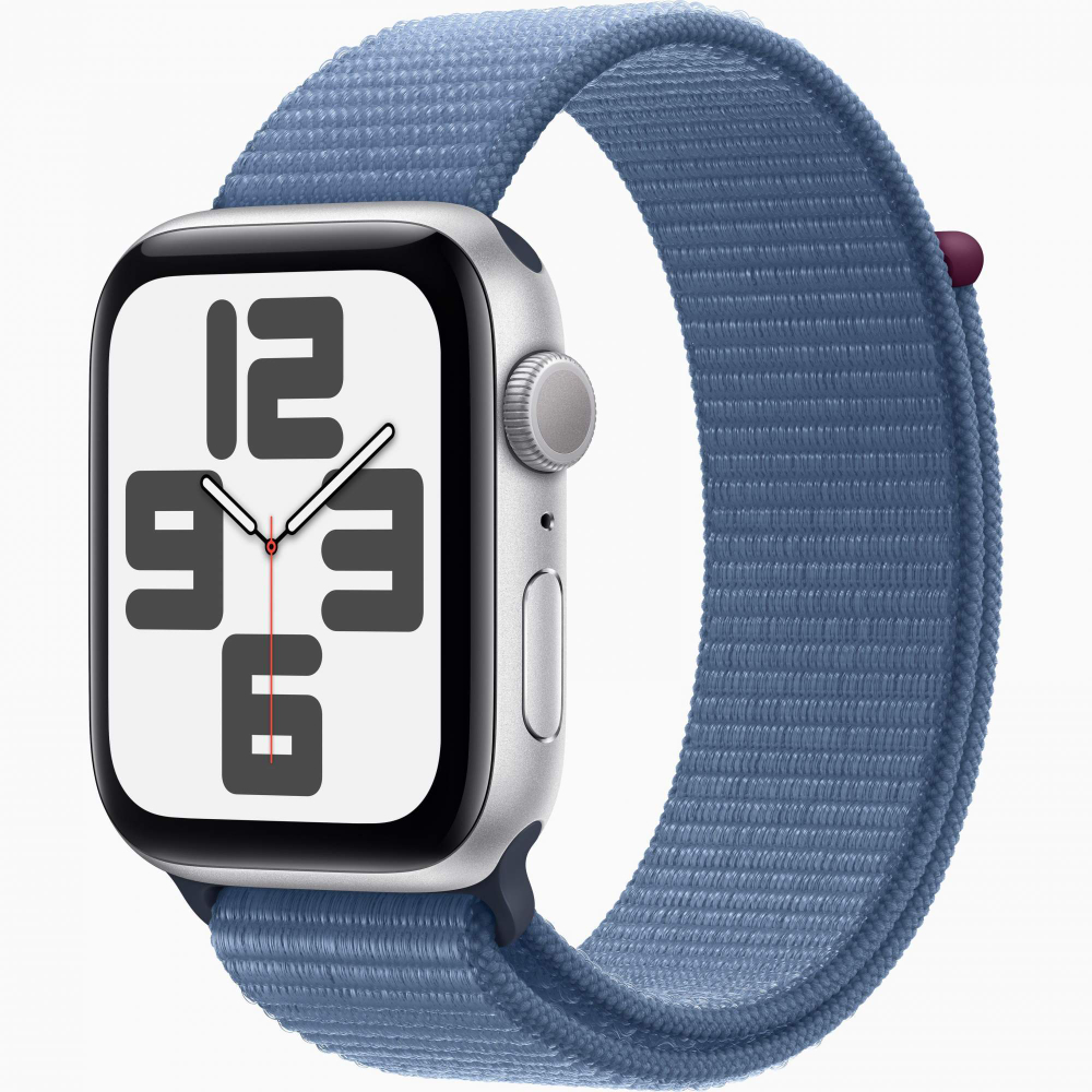 Смарт-часы Apple Watch SE2 44 mm Silver Aluminium Case, Winter Blue Sport Loop