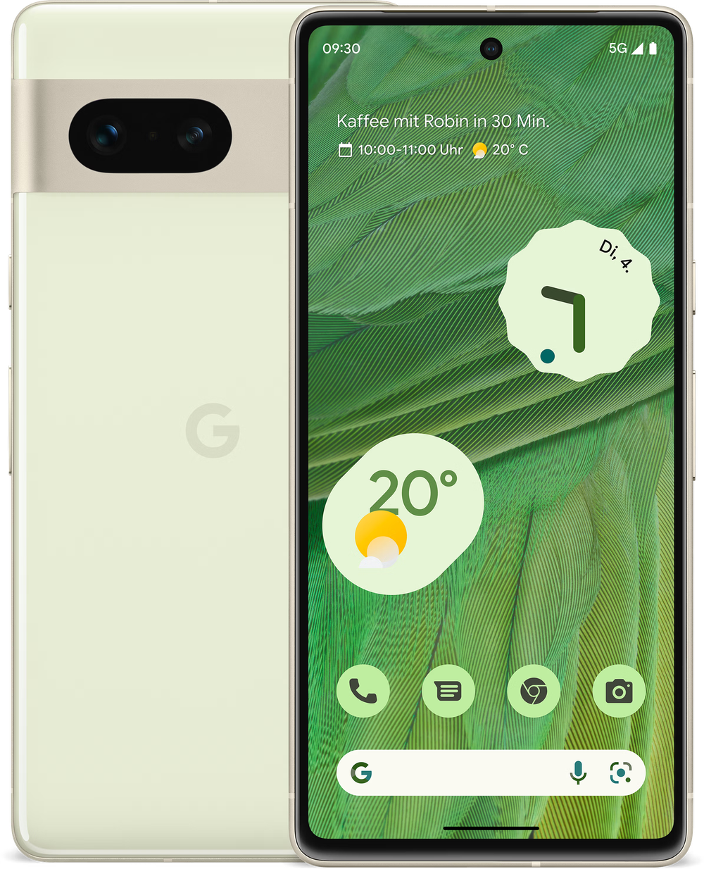 Смартфон Google Pixel 7 8/128 GB JP Dual Nano SIM/eSIM желто-зеленый