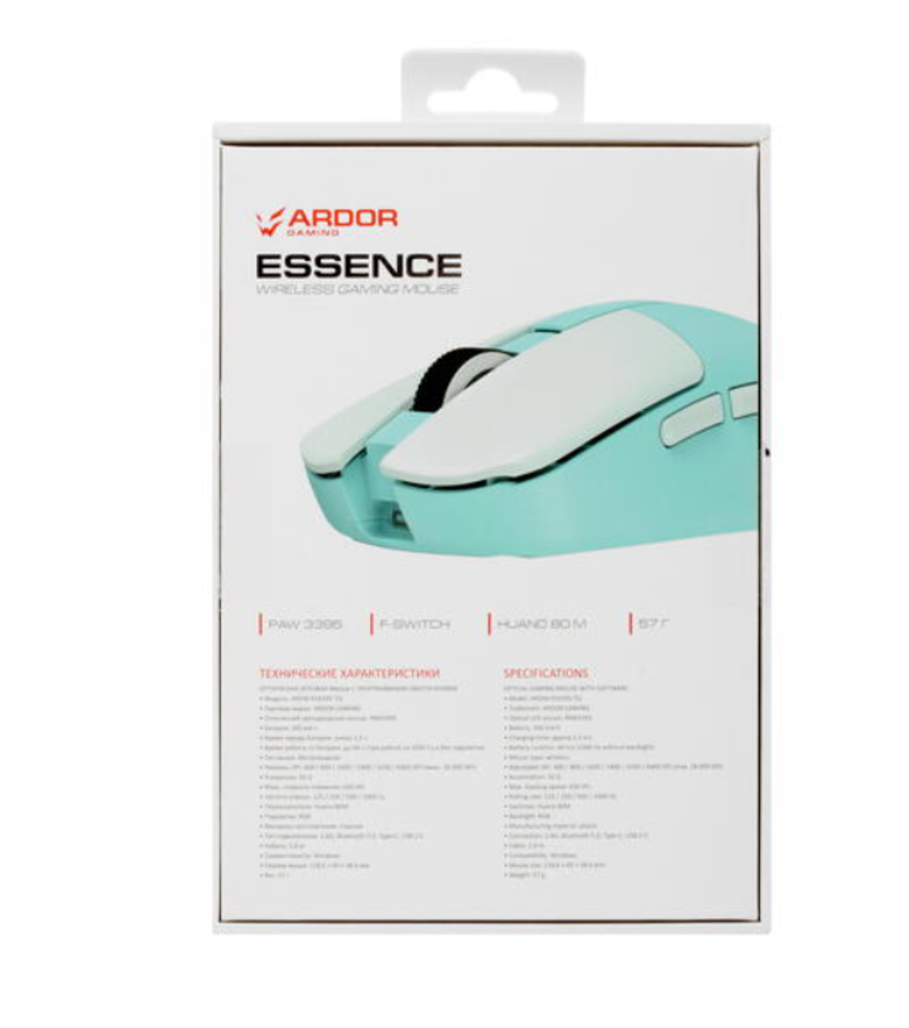 Беспроводная игровая мышь Ardor Gaming Essence бирюзовый (ARDW-ES3395-TQ)