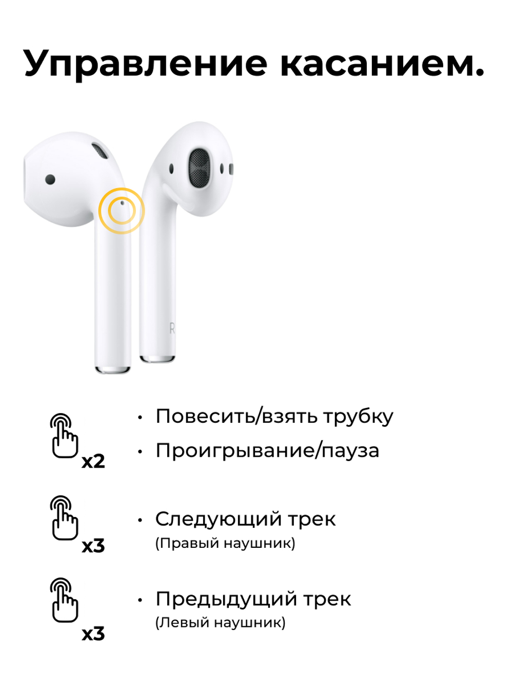 Беспроводные наушники Hoco EW02 Original Series White