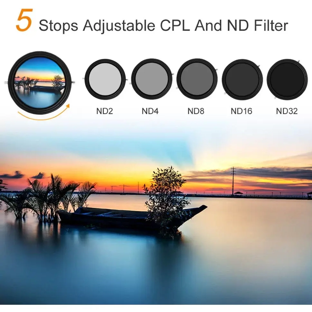 Светофильтр K&F Concept Nano X-Pro CPL ND2-32 72мм KF01.1086