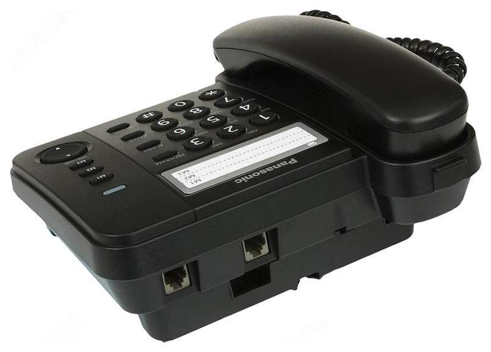 Проводной телефон Panasonic KX-TS2352RUB черный