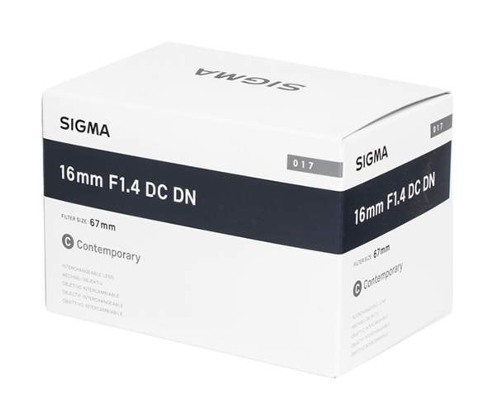Объектив SIGMA 16mm f/1.4 DC DN Sony E