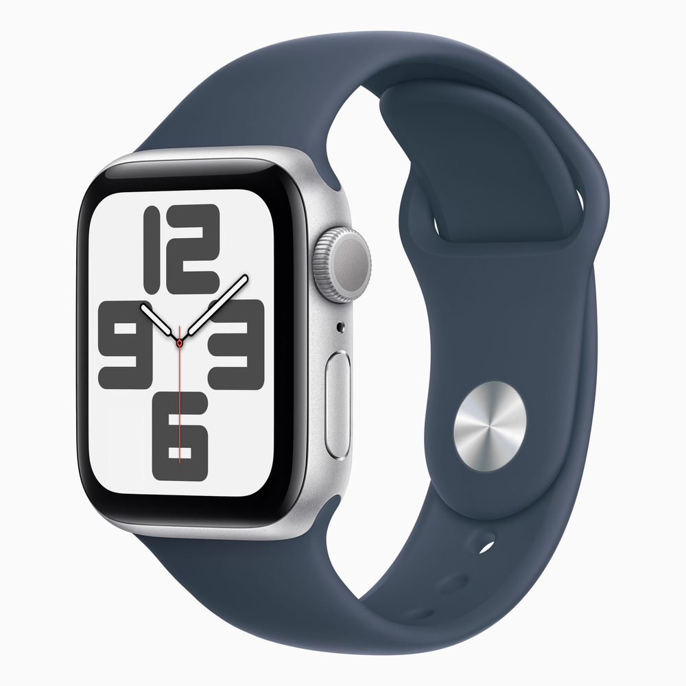 Смарт-часы Apple Watch SE 2023 40 мм, Sport band, размер M/L, серебристые, 1994953