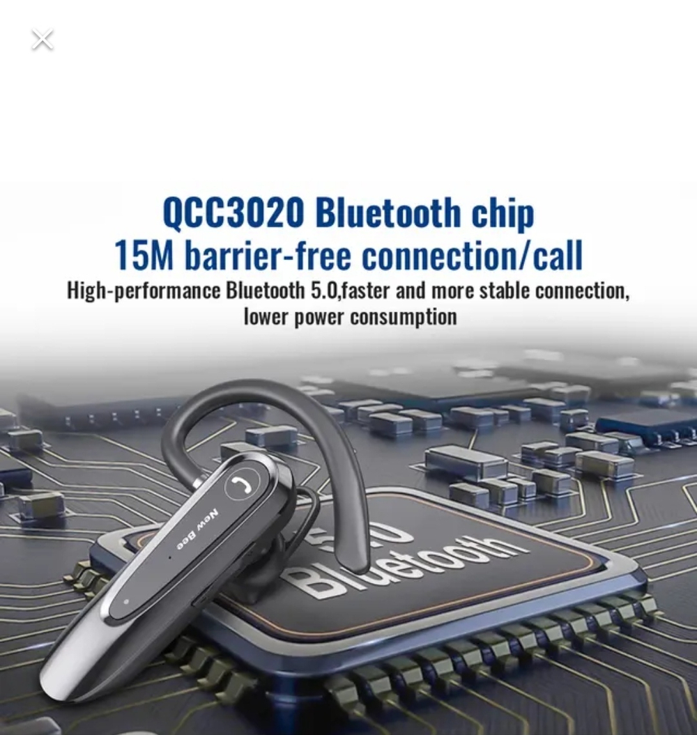 Моно гарнитура New Bee B45bl черный (LC45b)