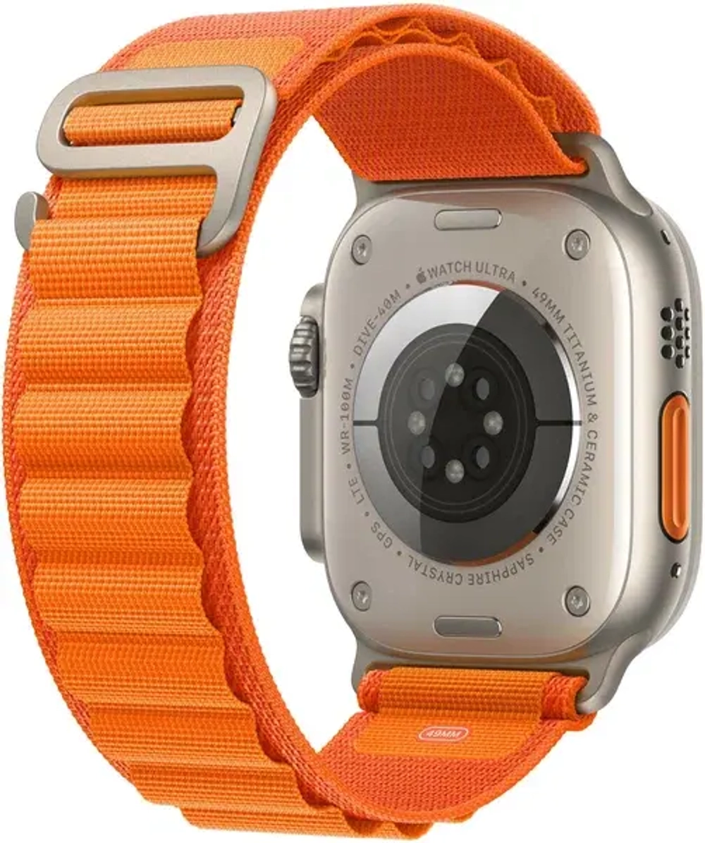 Смарт-часы Apple Watch Ultra 49 мм Titanium, M/L, оранжевый