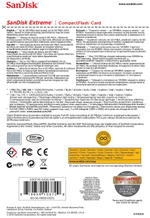 Карта памяти SanDisk Extreme Compact Flash SDCFXSB-032G-G46 32GB