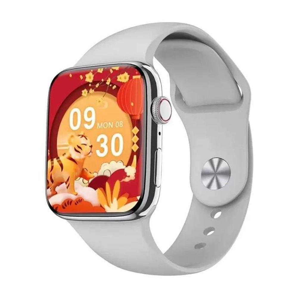 Смарт часы Smart watch x7 PLUS с полным экраном серебристые