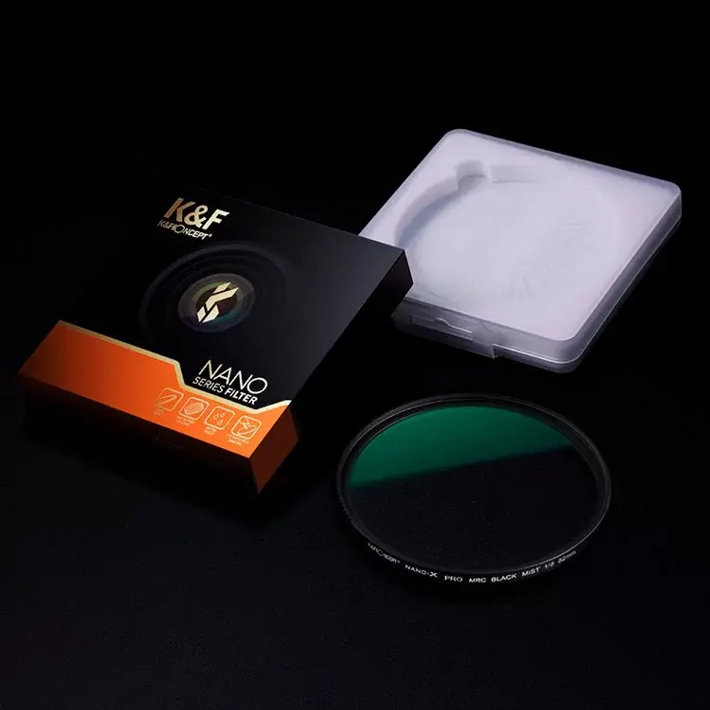 Светофильтр K&F Concept Nano-X Black Diffusion 1/8 77мм KF01.1492