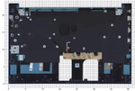 Клавиатура для HP Pavilion 15-EG 15-EH топкейс синий ver.1