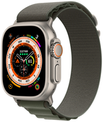 Умные часы Apple Watch Ultra 49 мм Titanium Case GPS + Cellular (титановый/зеленый Alpine Loop)