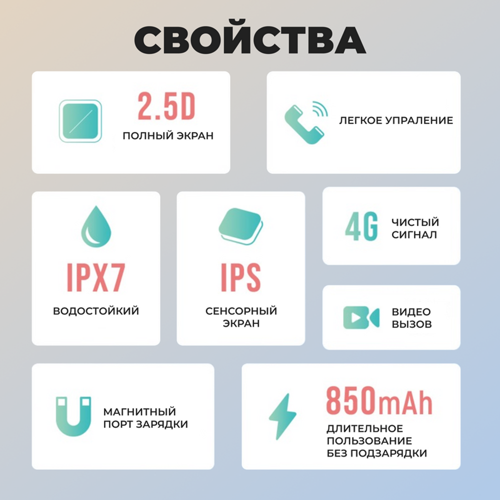 Умные смарт часы детские Хороший выбор 4G с кнопкой SOS, розовые