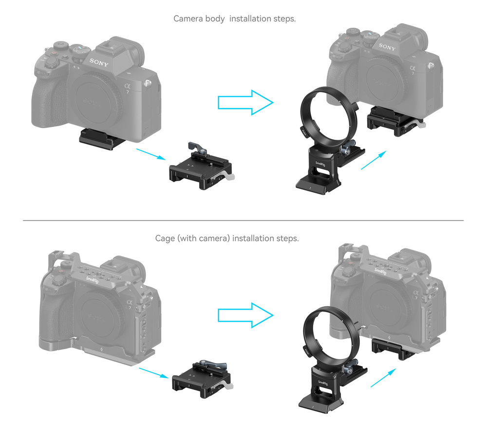 Поворотная плошадка SmallRig 4244 для камер Sony a1, a7, a9, FX серии
