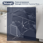 Встраиваемая посудомоечная посуда Delonghi DDWI 490 AMEDEO
