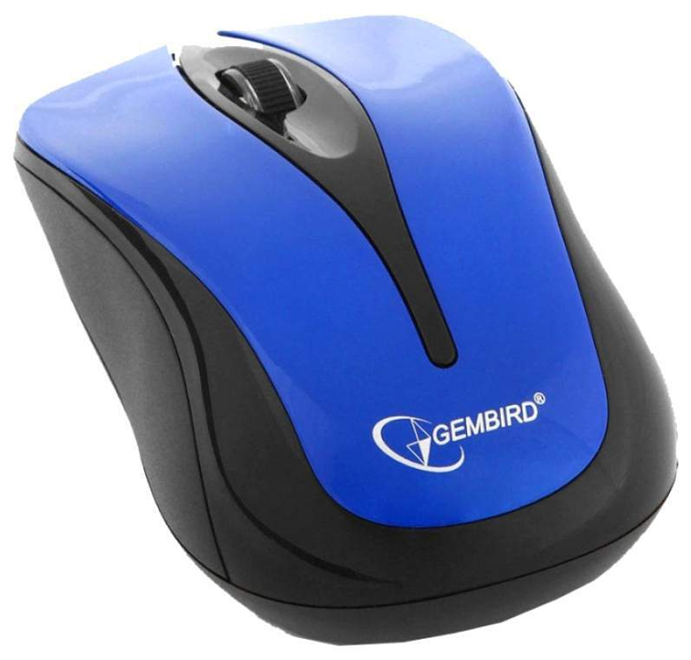 Беспроводная мышь Gembird MUSW-325-B Blue/Black