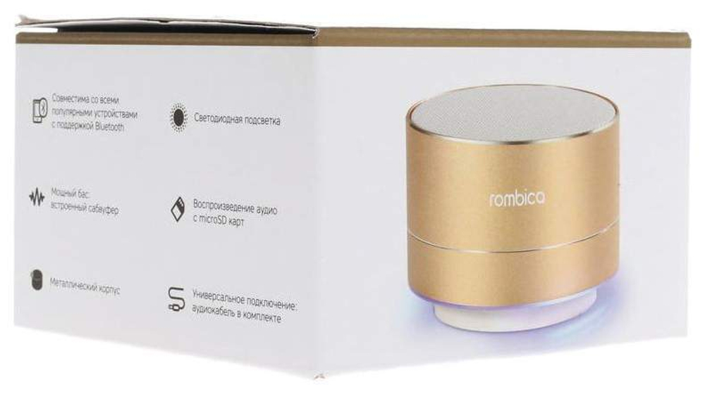 Портативная колонка Rombica Mysound BT-03 4C Gold