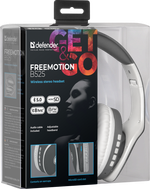 Беспроводные наушники накладные Defender FreeMotion microSD, FM, серый