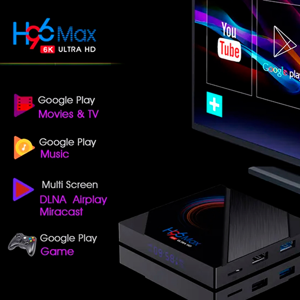 Смарт-приставка Everycom H96 Max H616 4/64