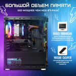 Системный блок TREIDCOMPUTERS Intel Core i7 2600/ RAM 16 ГБ/ SSD 960 Gb Офисный компьютер