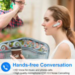 Беспроводная Bluetooth гарнитура New Bee B41 с шумоподавлением, белый