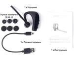 Беспроводная Bluetooth гарнитура Taymlux К10 черная с шумоподавлением
