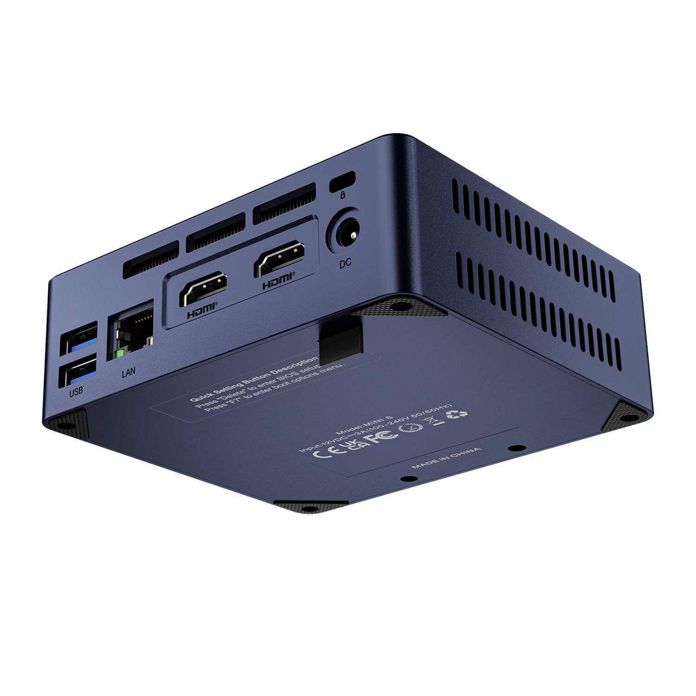 Неттоп Beelink Mini-S12-N95-8/256ГБ черный (Mini-S12-N95-8/256ГБ)