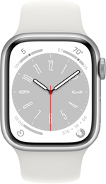 Умные часы Apple Watch Series 8 GPS 41mm Silver Aluminum Case/White Sport Band