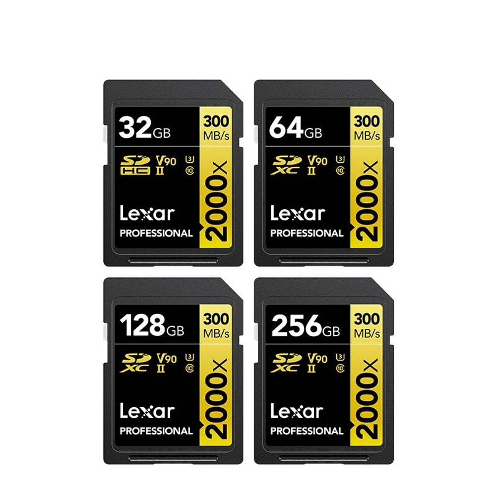 Карта памяти LEXAR Professional 2000x SDXC UHS-2 U3 V90 64 ГБ