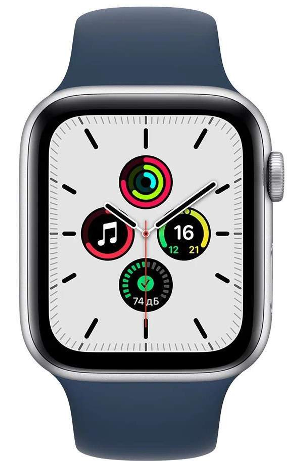 Смарт-часы Apple Watch SE 2021 40mm Silver with Abyss Blue Sport Band (mkny3/a)
