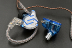 Наушники KZ ZS10 pro Glare blue с микрофоном