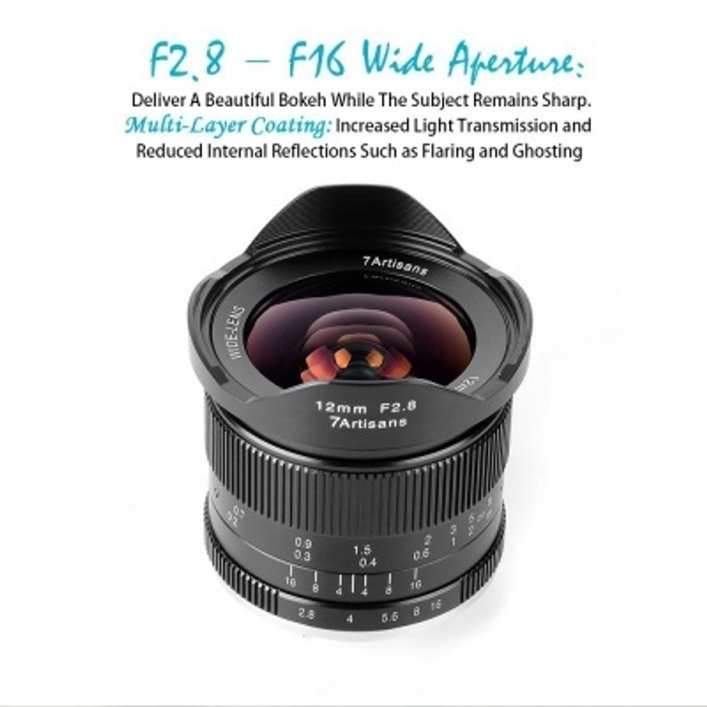 Объектив 7Artisans 12mm F2.8 Fuji (FX Mount)