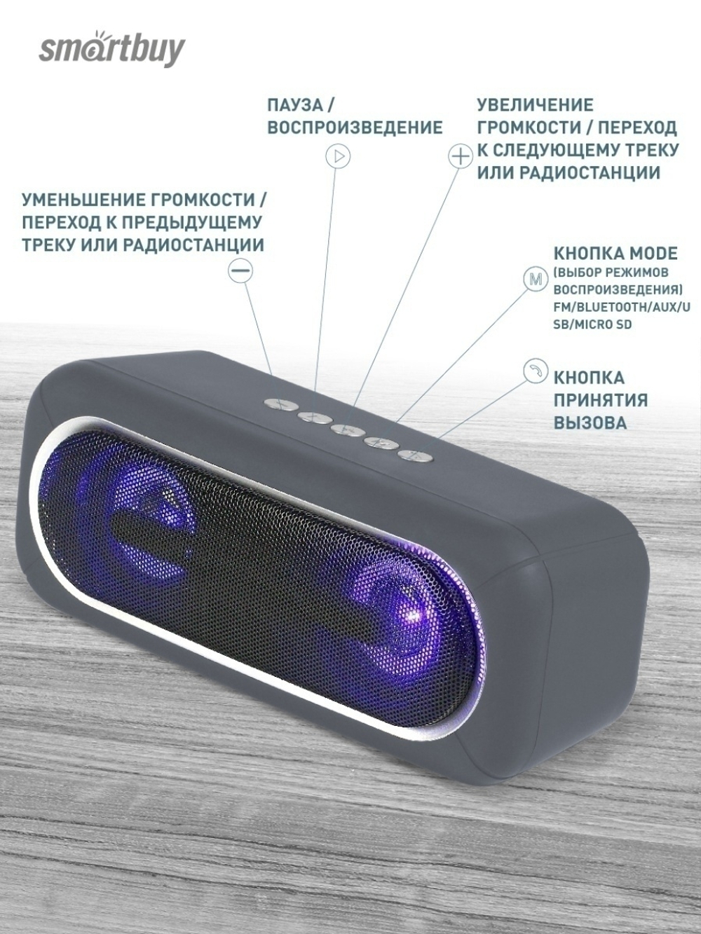 Беспроводная акустика SmartBuy SATELLITE MKII SBS-460
