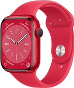 Умные часы Apple Watch Series 8 45mm Aluminium Case (PRODUCT) RED Sport Band M/L