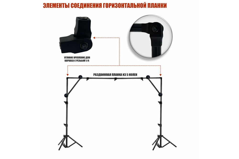 Переносной каркас для фотофона Mobicent KFUP-280Z