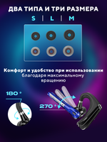 Беспроводная гарнитура блютуз TAYMLUX B3 свободные руки наушник с шумоподавлением
