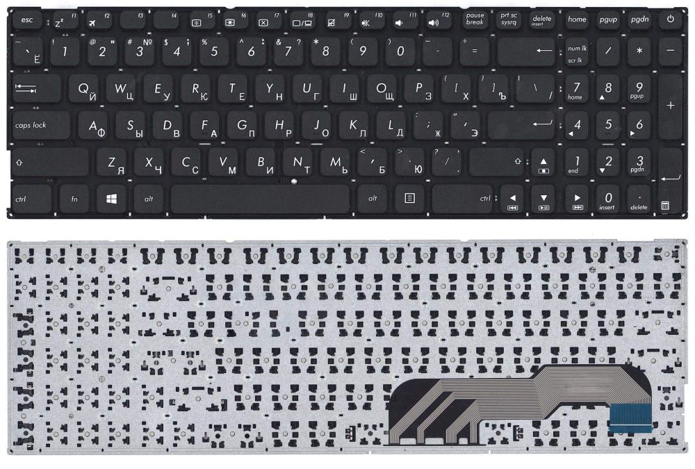 Клавиатура для ноутбука Asus X541 черная