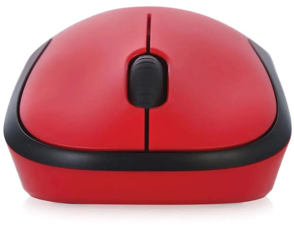 Беспроводная мышь Logitech M220 Silent Red/Black (910-004897)