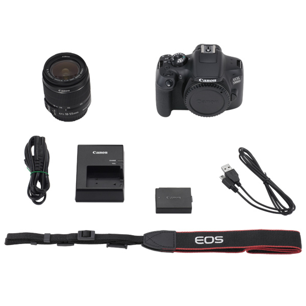 Фотоаппарат зеркальный Canon EOS 1300D 18-55mm IS II Black