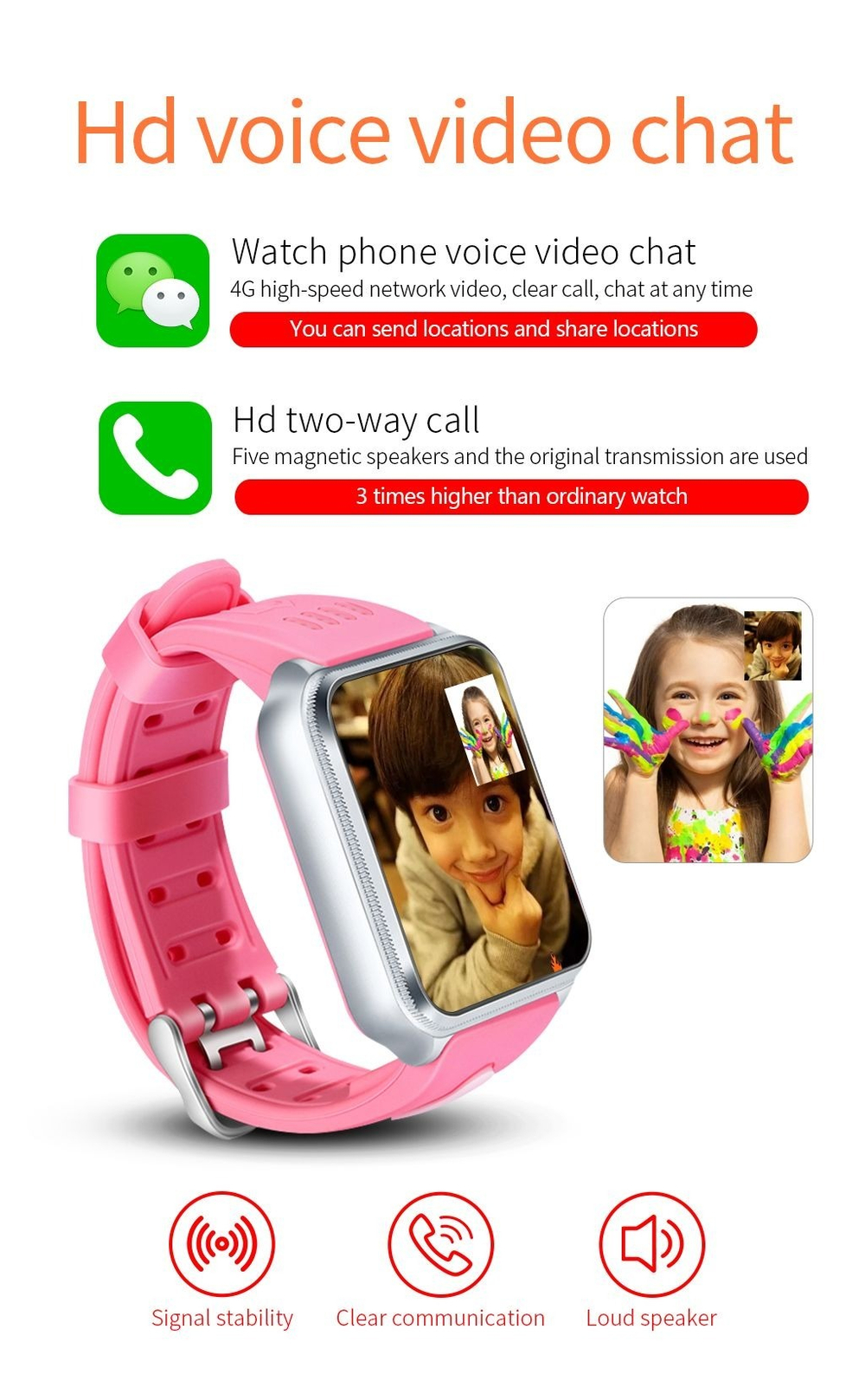 Детские смарт-часы Smart Baby Watch H1 PRO 4G, черный