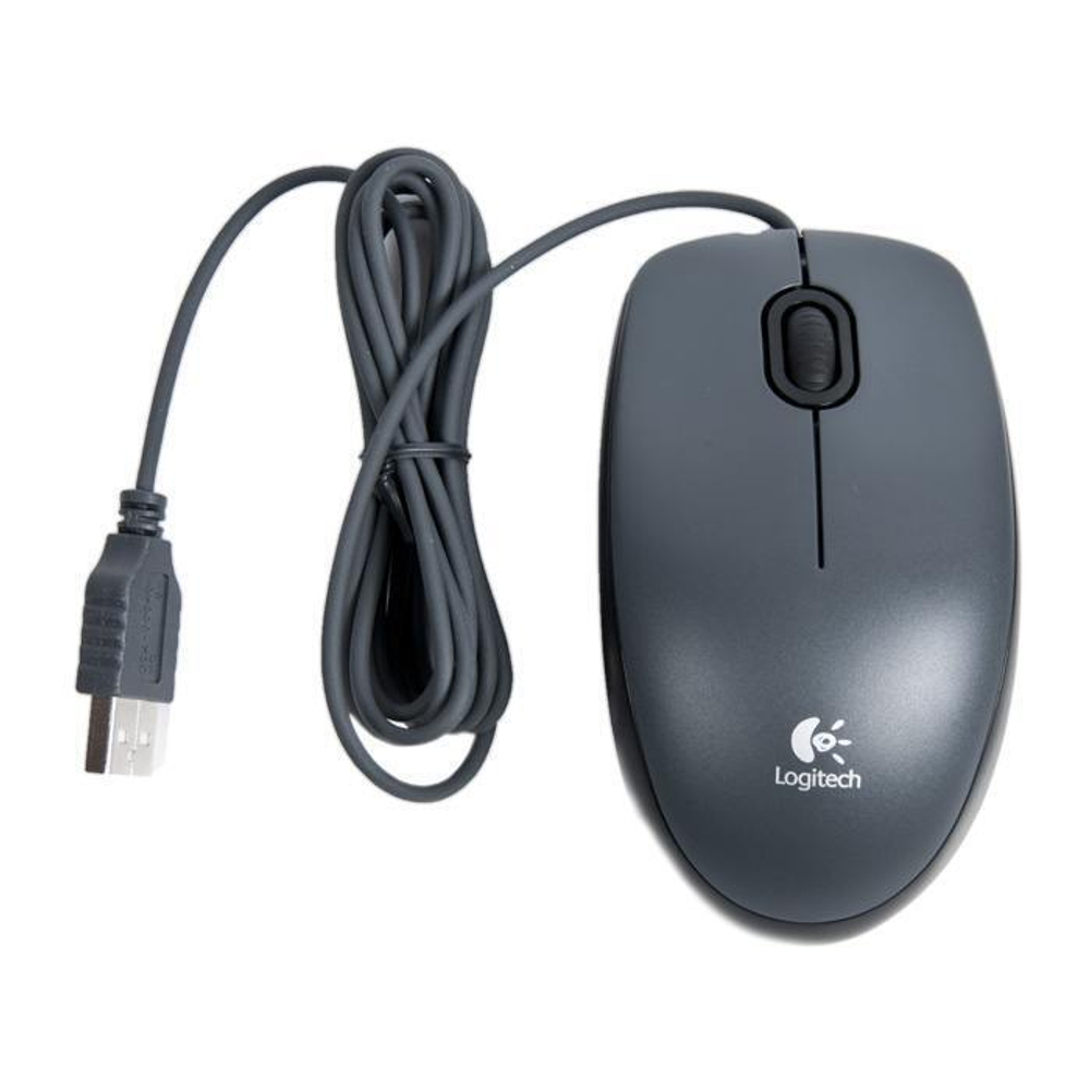 Проводная мышь Logitech M90 черный