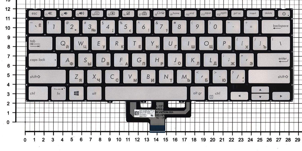 Клавиатура OEM для ноутбука Asus ZenBook 14'' UX433FA, UX433FN