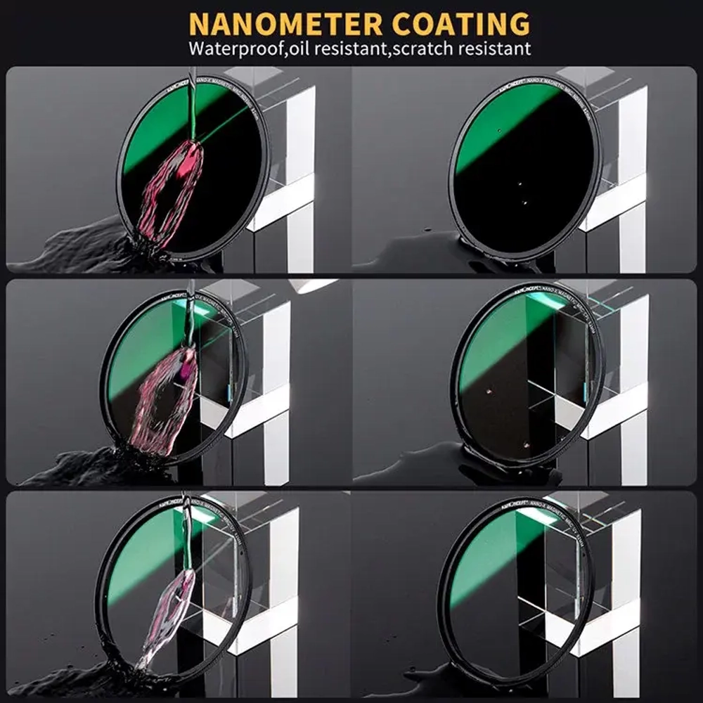 Комплект светофильтров K&F Concept 3 in 1 magnetic (MCUV+CPL+ND1000) 52мм SKU.1620